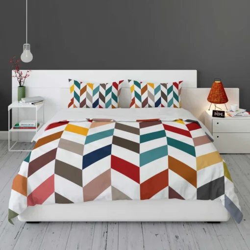 Colorful Zigzag Chevron Bedding Set 1