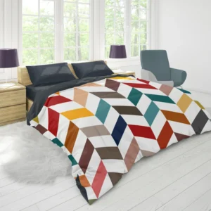 Colorful Zigzag Chevron Duvet Cover 1