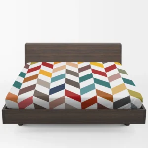 Colorful Zigzag Chevron Fitted Sheet 1