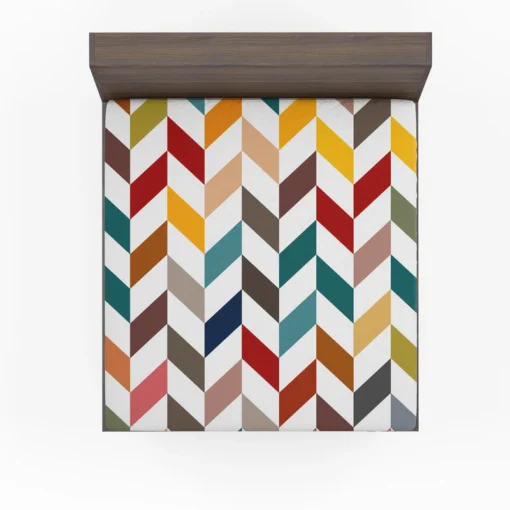 Colorful Zigzag Chevron Fitted Sheet