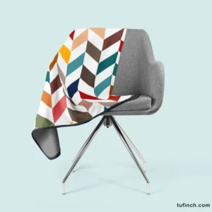 Colorful Zigzag Chevron Fleece Blanket 2