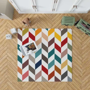 Colorful Zigzag Chevron Rug