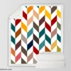 Colorful Zigzag Chevron Sherpa Fleece Blanket