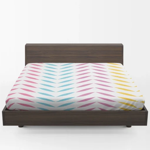 Colorful Zigzag Geometric Repeat Fitted Sheet 1