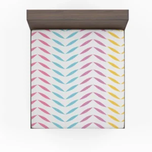 Colorful Zigzag Geometric Repeat Fitted Sheet