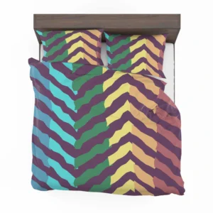 Contrast Rainbow Forest Pattern Bedding Set 2