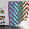 Contrast Rainbow Forest Pattern Shower Curtain