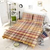 Copper Rust Yellow Tartan Plaid Bedding Set