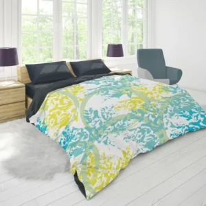 Coral Reef Underwater Plants Duvet Cover 1