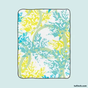 Coral Reef Underwater Plants Fleece Blanket 1