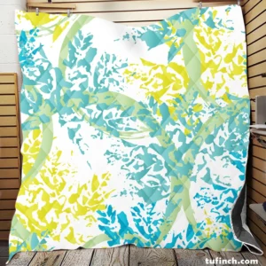 Coral Reef Underwater Plants Quilt Blanket