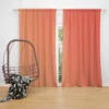 Coral Soft Warm Trend Color Curtain