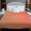 Coral Soft Warm Trend Color Duvet Cover