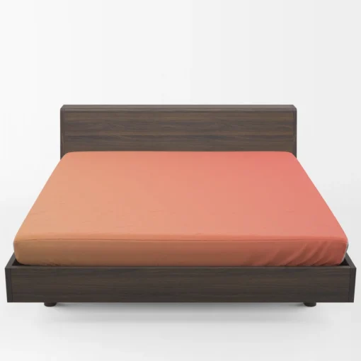 Coral Soft Warm Trend Color Fitted Sheet 1