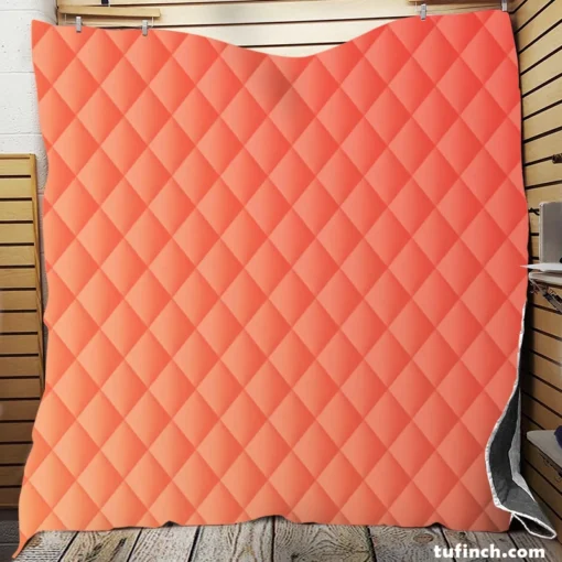 Coral Soft Warm Trend Color Quilt Blanket