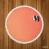 Coral Soft Warm Trend Color Round Beach Towel