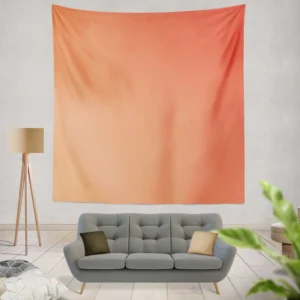 Coral Soft Warm Trend Color Wall Tapestry