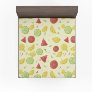 Corn Vegetable Seamless Pattern Fitted Sheet