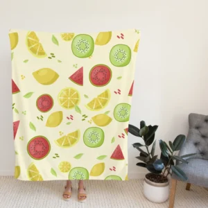 Corn Vegetable Seamless Pattern Fleece Blanket