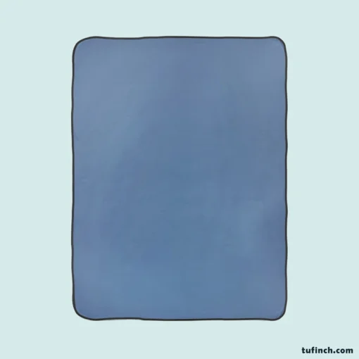 Cornflower Blue Color Fleece Blanket 1