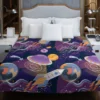 Cosmic Style Spaceship Rocket Duvet Cover