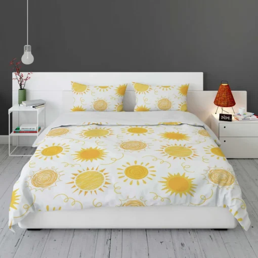 Crayon Sun Design Bedding Set 1