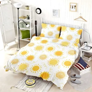 Crayon Sun Design Bedding Set