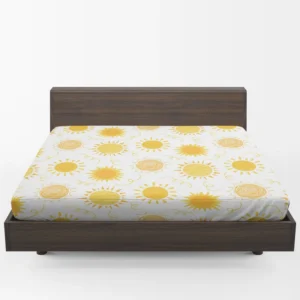 Crayon Sun Design Fitted Sheet 1