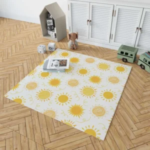 Crayon Sun Design Rug 1