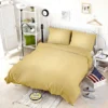 Cream Brulee Solid Color Bedding Set