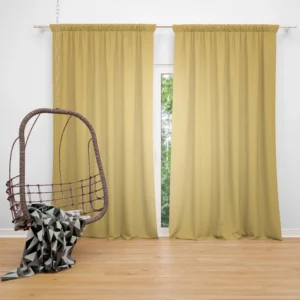 Cream Brulee Solid Color Curtain