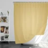 Cream Brulee Solid Color Shower Curtain