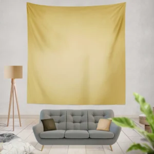 Cream Brulee Solid Color Wall Tapestry