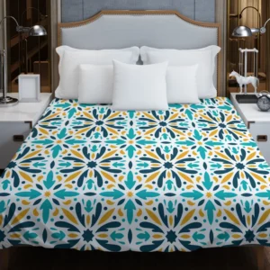 Creative Arabesque Flat Design Pattern Duvet Cover