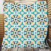 Creative Arabesque Flat Design Pattern Quilt Blanket