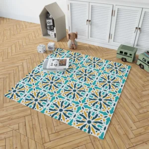 Creative Arabesque Flat Design Pattern Rug 1