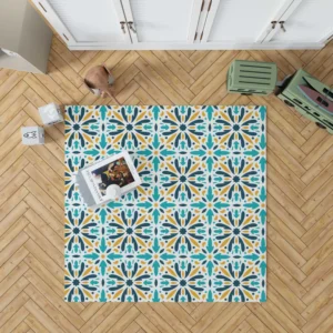 Creative Arabesque Flat Design Pattern Rug