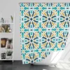 Creative Arabesque Flat Design Pattern Shower Curtain