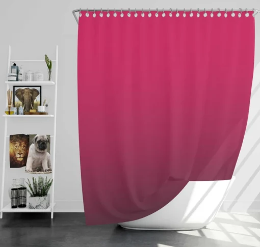 Crimson Rose Gradient Shower Curtain