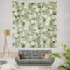 Crocodile Green Terrazzo Pattern Wall Tapestry