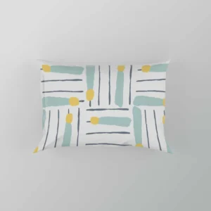 Cross Stripe Pattern Minimalist Pillow Case