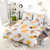 Cute Autumn Leaves & Mushrooms Bedding Set