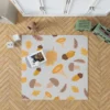 Cute Autumn Leaves & Mushrooms Rug