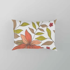 Cute Blooming Peach Flowers Pillow Case