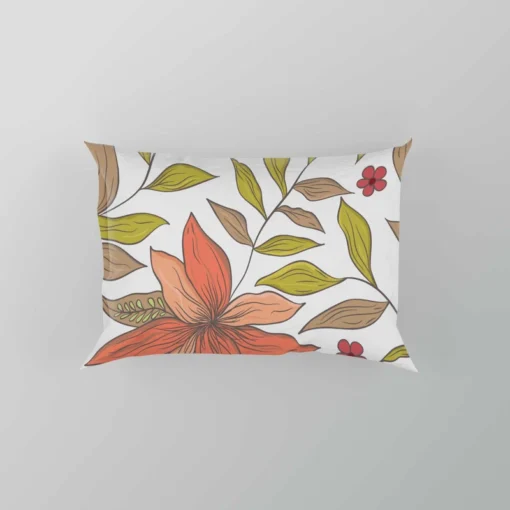 Cute Blooming Peach Flowers Pillow Case