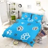 Cute Cat Paw Print Designs Bedding Set