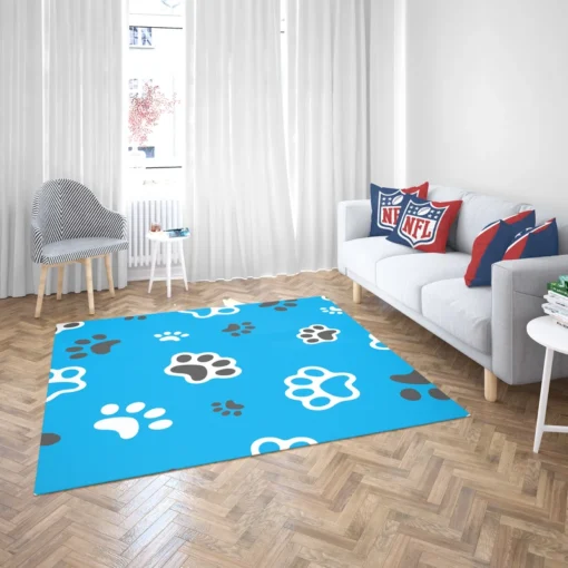 Cute Cat Paw Print Designs Rug 2