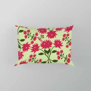 Cute Hot Pink Floral Pillow Case