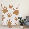 Cute Paw Print Pattern Fleece Blanket