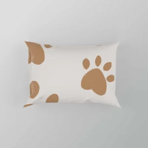 Cute Paw Print Pattern Pillow Case